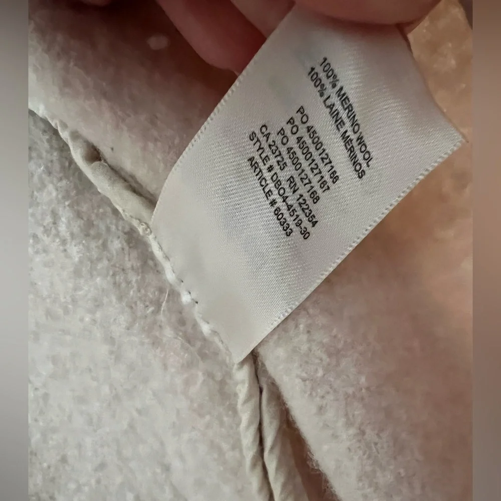 Wilfred Soft Cream Textured Wool Coat - Picture 5 of 5
